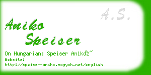 aniko speiser business card